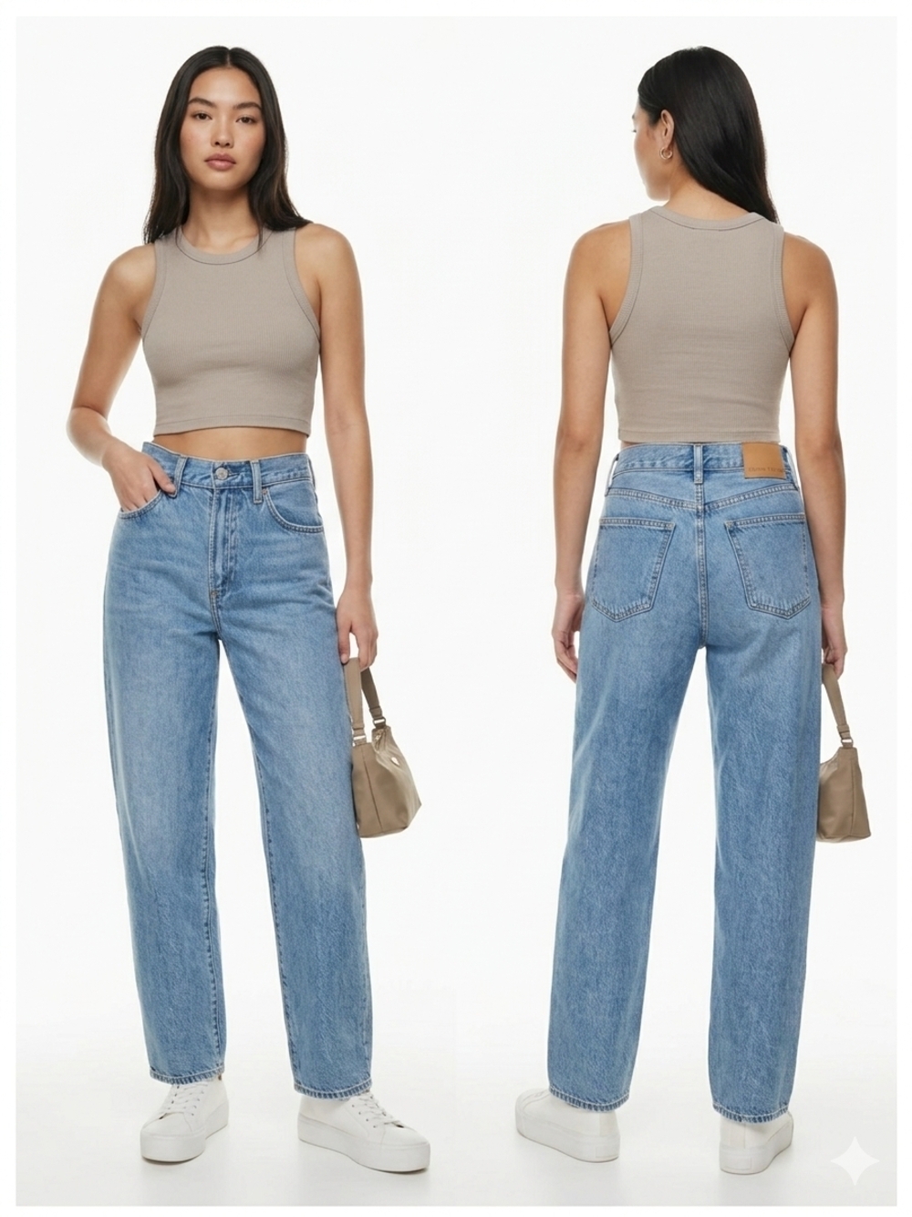 Aritzia Denim Forum The '90s Marlo Hi-Rise Baggy Jean Size 24-25 - Picture 3 of 10